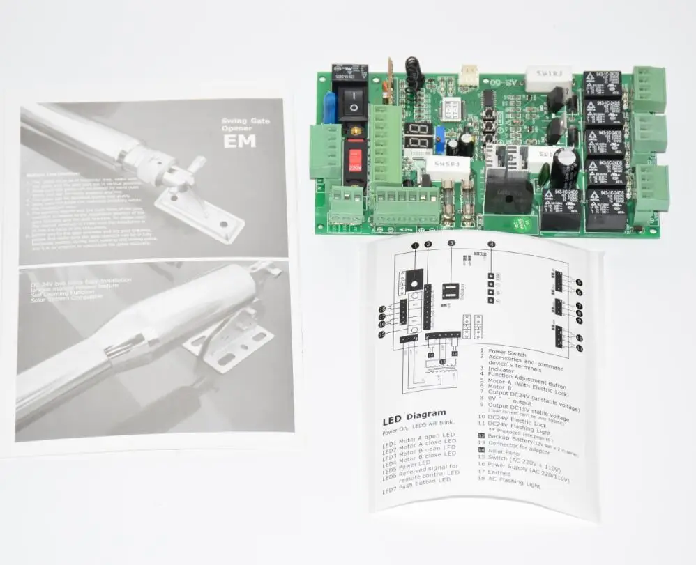 Replacement 24VDC Swing gate motor Board Card Controller Circuit Board card for Ahouse Swing gate opener board - Famidy.com