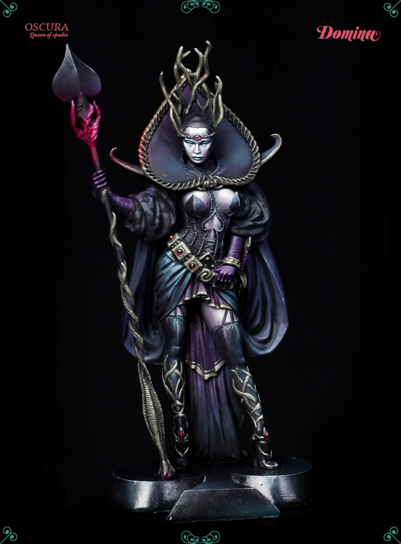

1/24 Scale Resin Figures Model Oscura Queen of Spades GK Unassembled unpainted