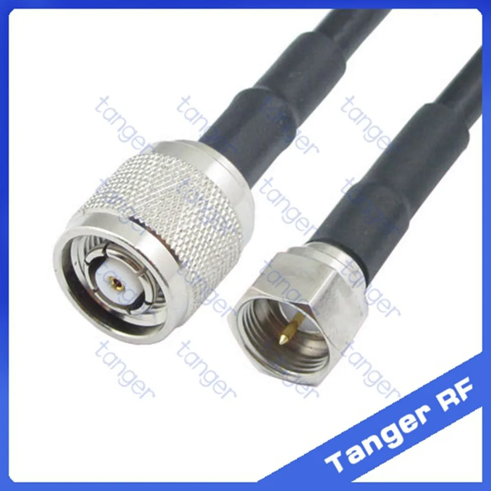 

Hot Selling Tanger F male plug to RP-TNC male connector straight RF RG58 Pigtail Jumper Coaxial Cable 20inch 50cm High Quality