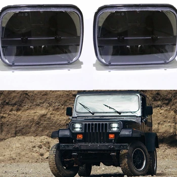 

5" x 7" LED Headlamp (High - Low Beam), Single Headlamp 5" x 7" Headlight For Truck Jeep Cherokee XJ motorcycle Led Headlamp