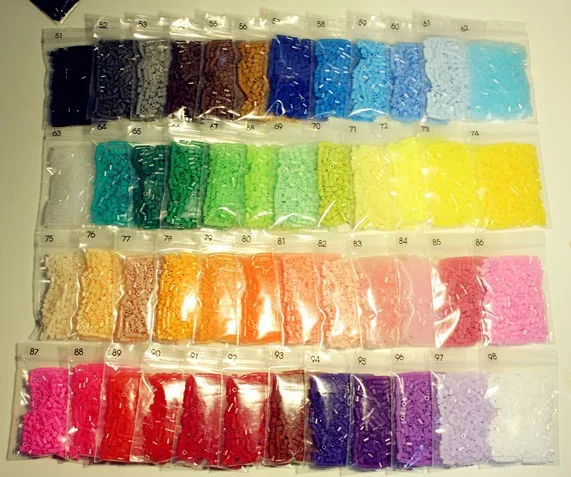 5000pcs 2.6mm Hama Beads Mini Perler replenish colors Fuse Bead Iron Beads  for Kids Diy Puzzles High Quality Handmade Gift Toy