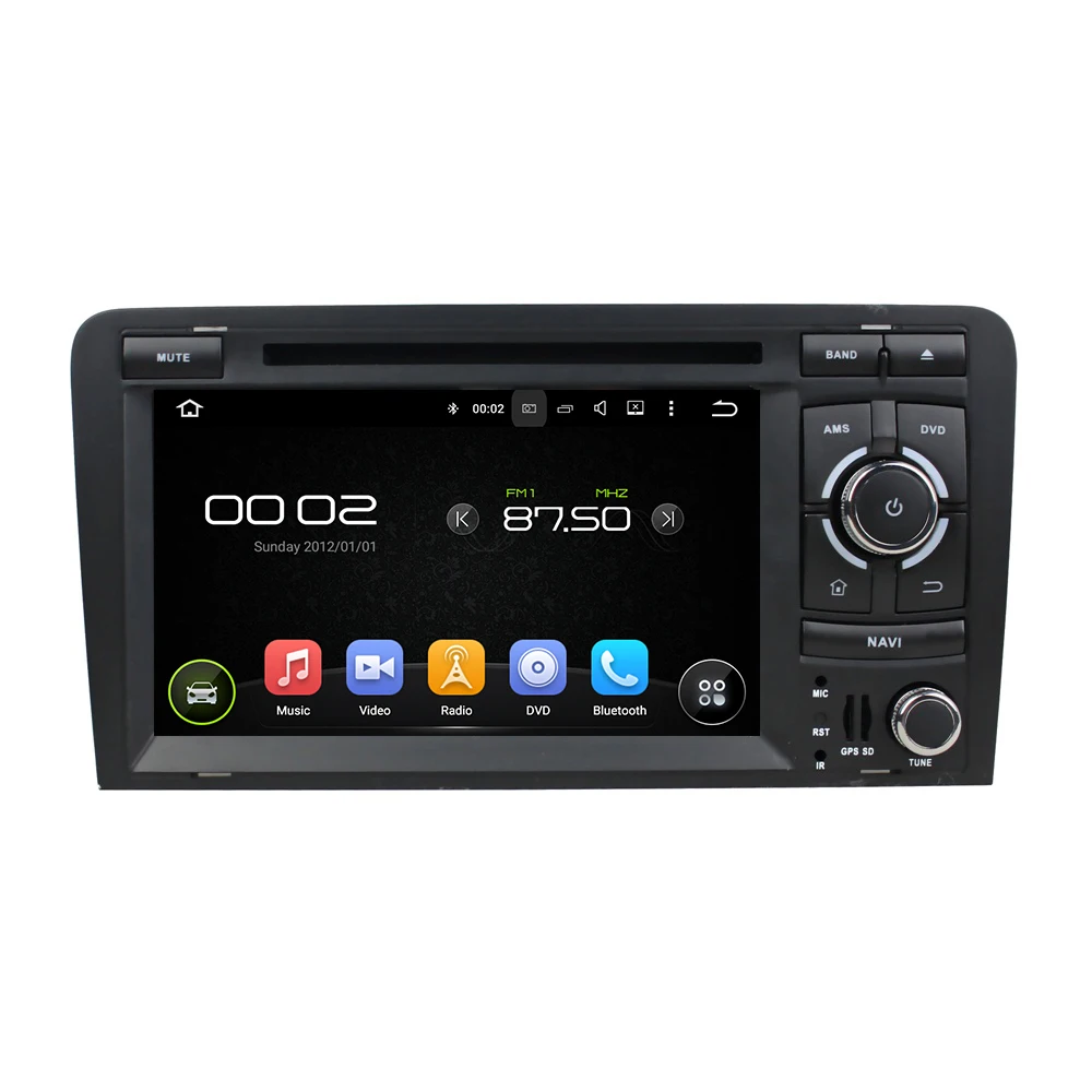 Cheap Android 8.0 octa core 4GB RAM car dvd player for Audi TT 2006-2013 ips touch screen head units tape recorder radio with gps 0