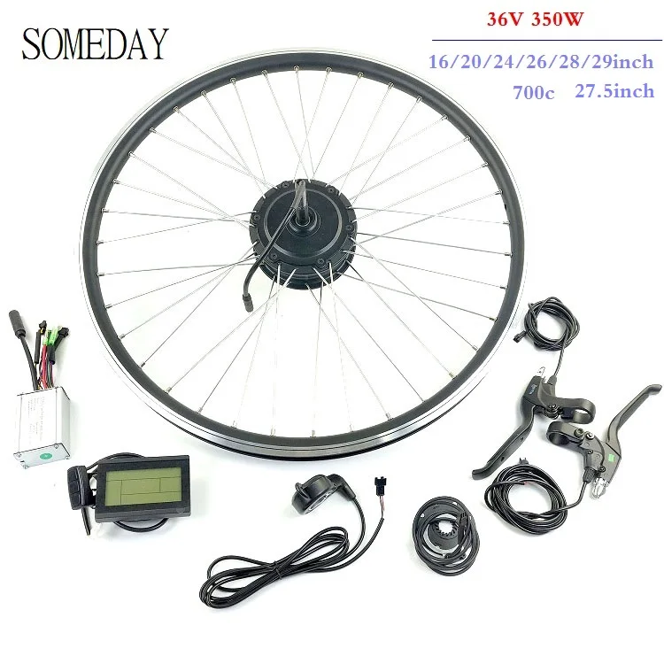 

E-bike conversion kit 36V 350W rear rotate hub motor with LCD3 display