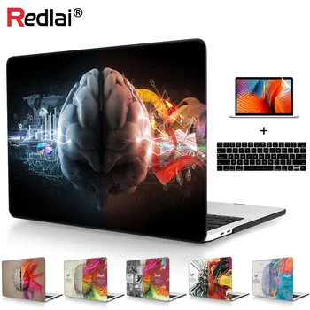 

For Macbook Pro 13 15 Case A1989 A1990 Touch bar Left and Right Brain Hard Case Cover For Mac book Air Pro Retina 13" New A1932