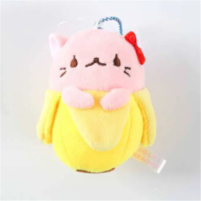 9cm Banana Cat Plush Toys Mini Hidden In Bananas Miraculous Kitten
