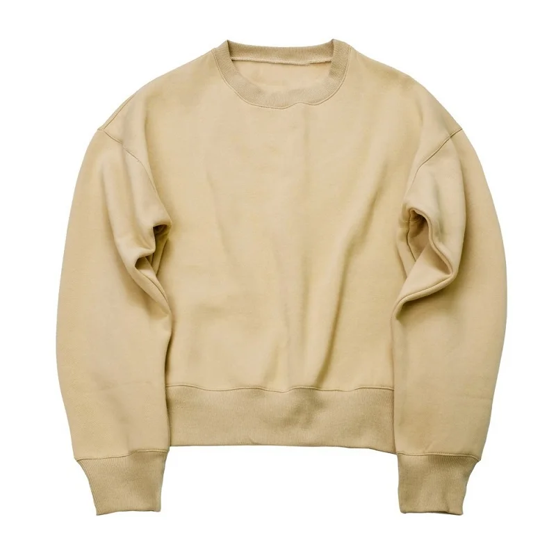 QoolXCWear KANYE WEST camel/розовый/черный Толстовки Простые однотонные толстовки в стиле хип-хоп негабаритные свисающие плечи женские/мужские топы