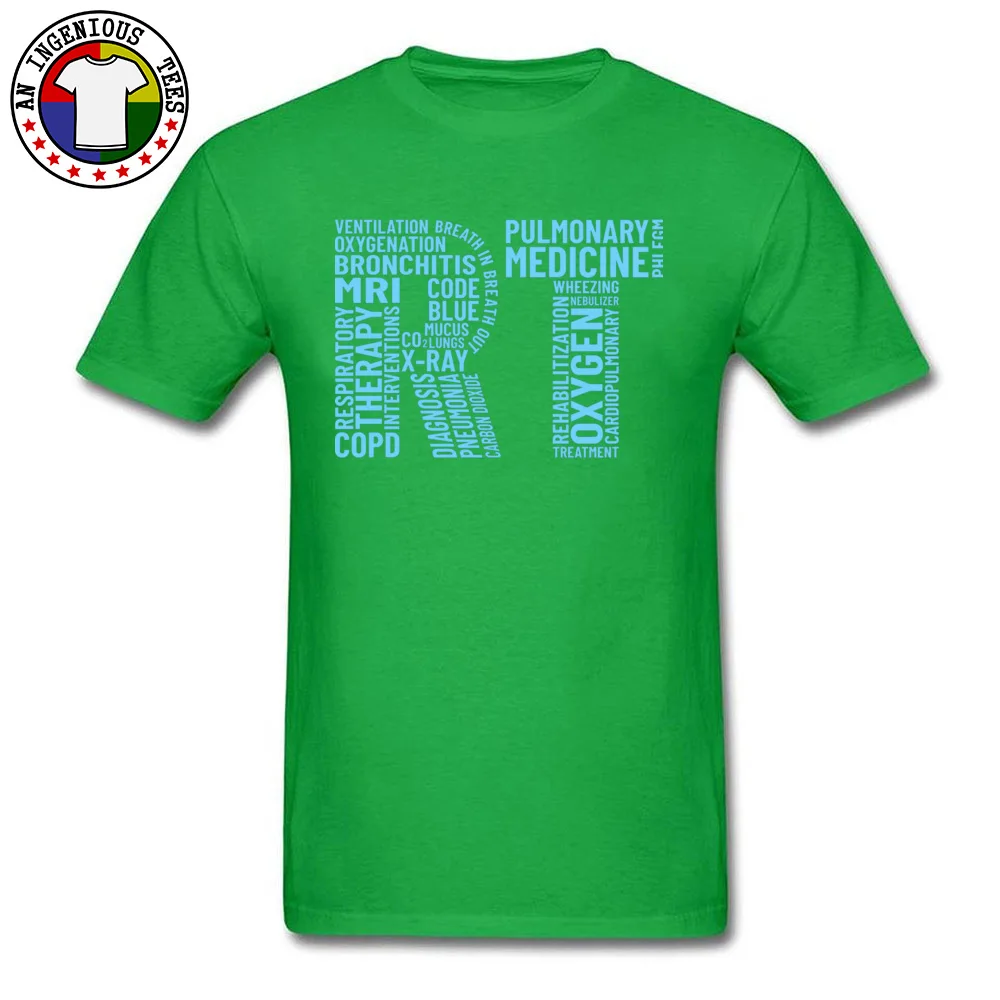Cute Casual 3D Printed T-Shirt O Neck Pure Cotton Men's Tops T Shirt Short Sleeve Summer Fall 3D Printed T Shirt Respiratory Therapist Gift Therapy Pulmonary P green