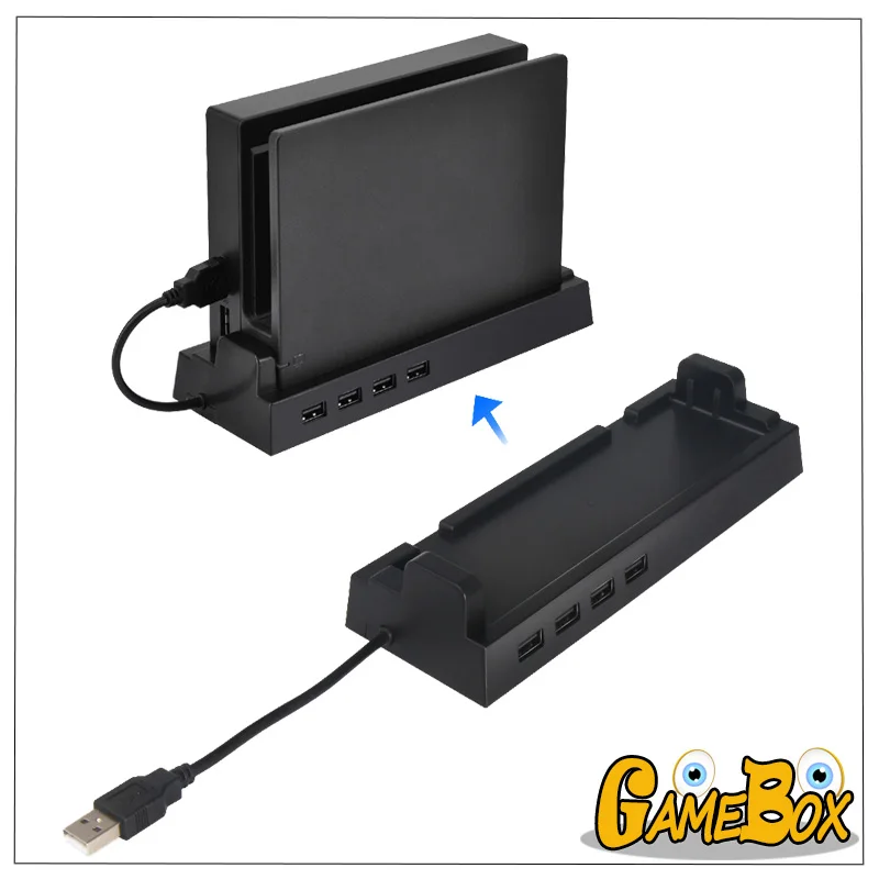 HUB Dock Stand USB expander converter for Nintend Switch 4 Port Hub Micro External Power Supply NS | Электроника