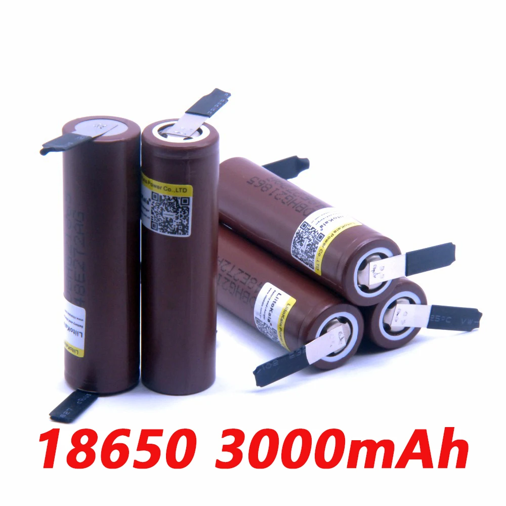 Liitokala HG2 18650 3000 mAh аккумулятор 18650 HG2 3,6 V разряда 30A, предназначенный для электронных сигарет батареи+ DIY Nicke