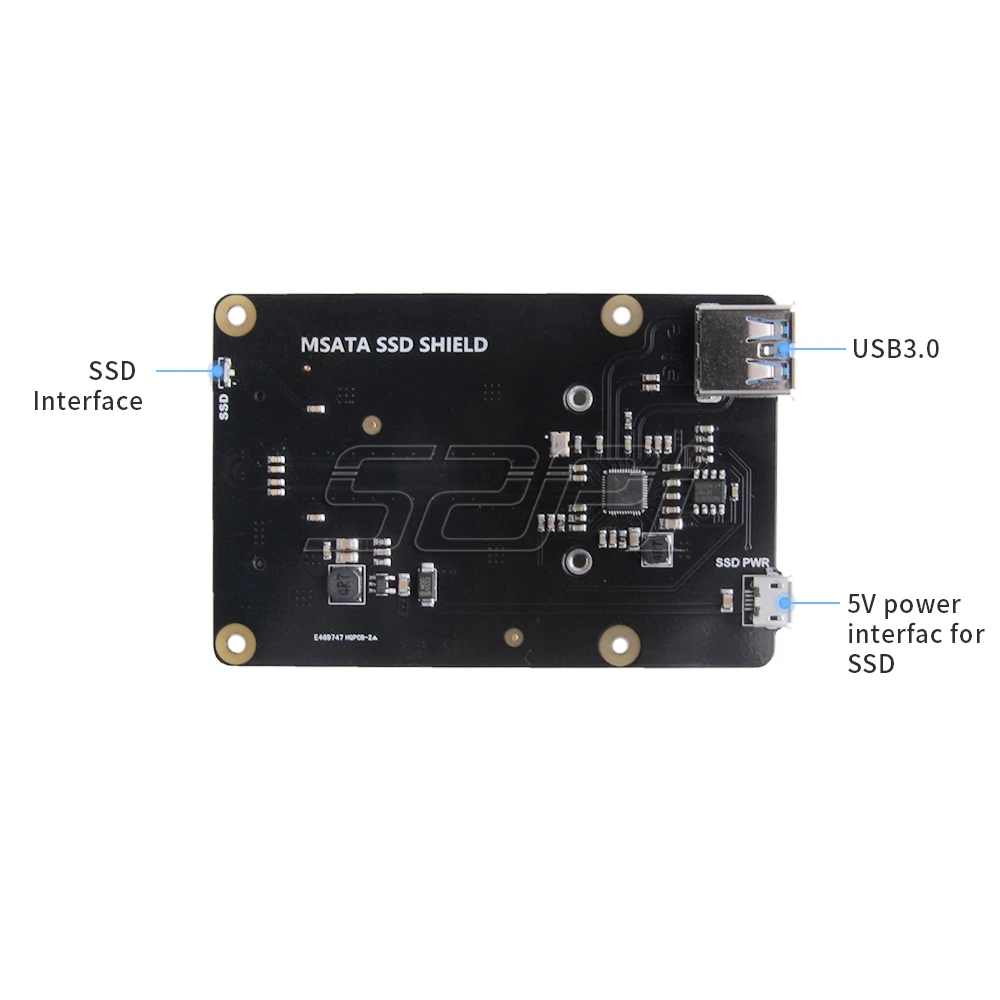 52Pi X850 V3.1 mSATA SSD USB 3,0 модуль расширения памяти плата расширения для Raspberry Pi 3 B+(Plus)/3 B