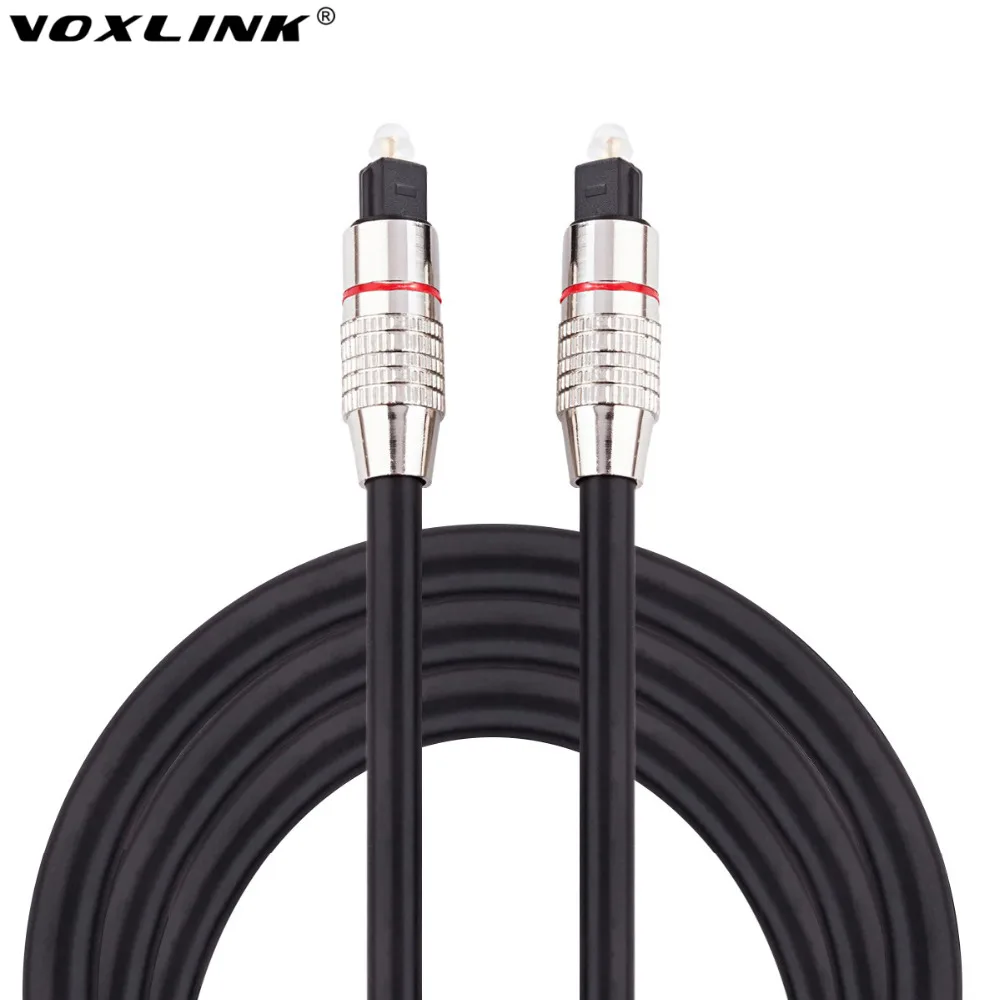 VOXLINK Digital Fiber Audio Cable OD 6.0 Male To Male Optical Cables 1M