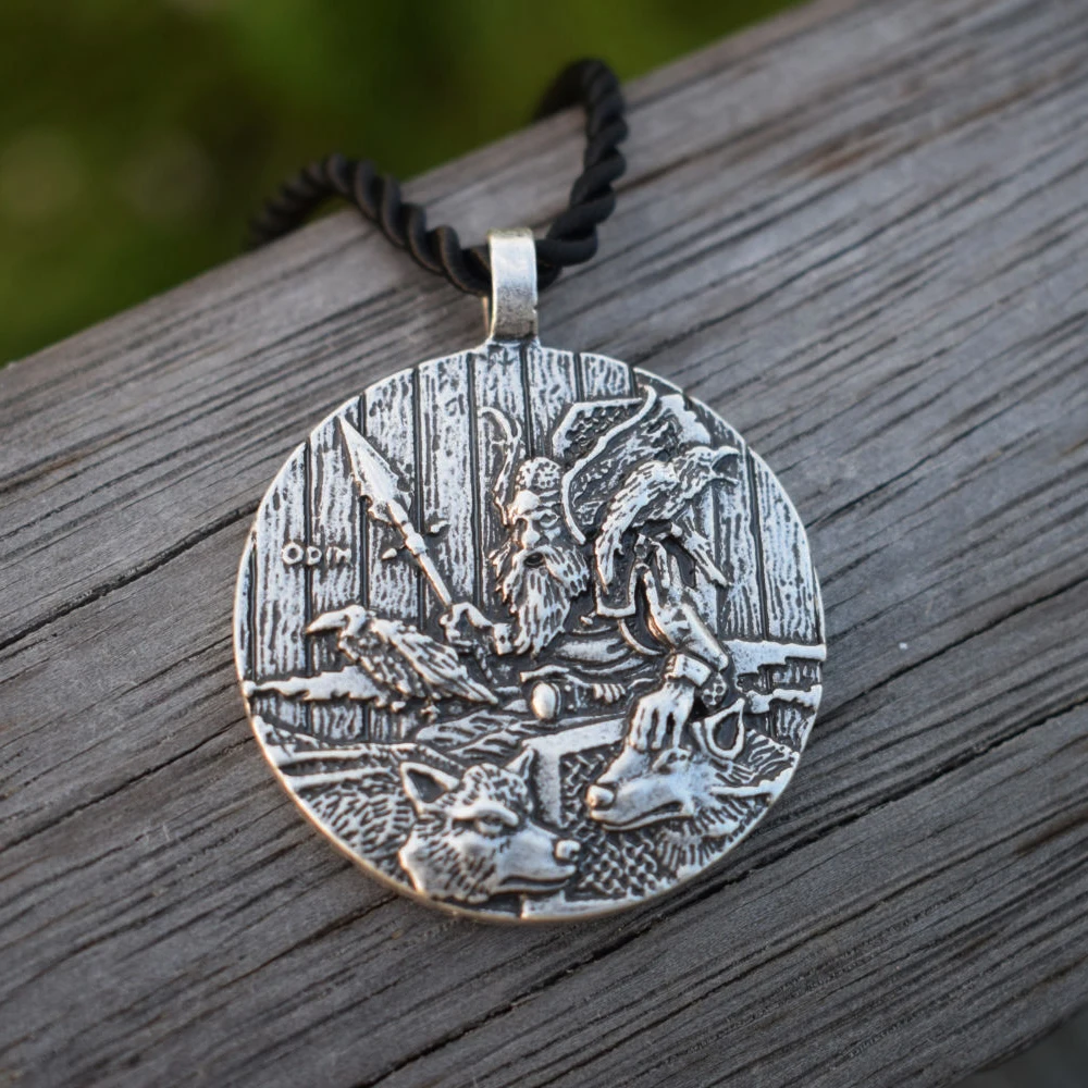 12 шт God Odin с воронами и волком кулон ожерелья Norse Viking ювелирные изделия славянская