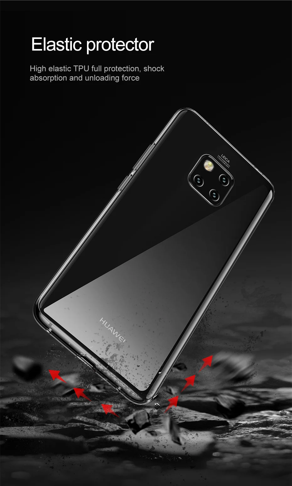 Прозрачный чехол Baseus для huawei mate 20 Pro Coques Ультратонкий Мягкий ТПУ силиконовый чехол s защитная задняя крышка для huawei mate 20