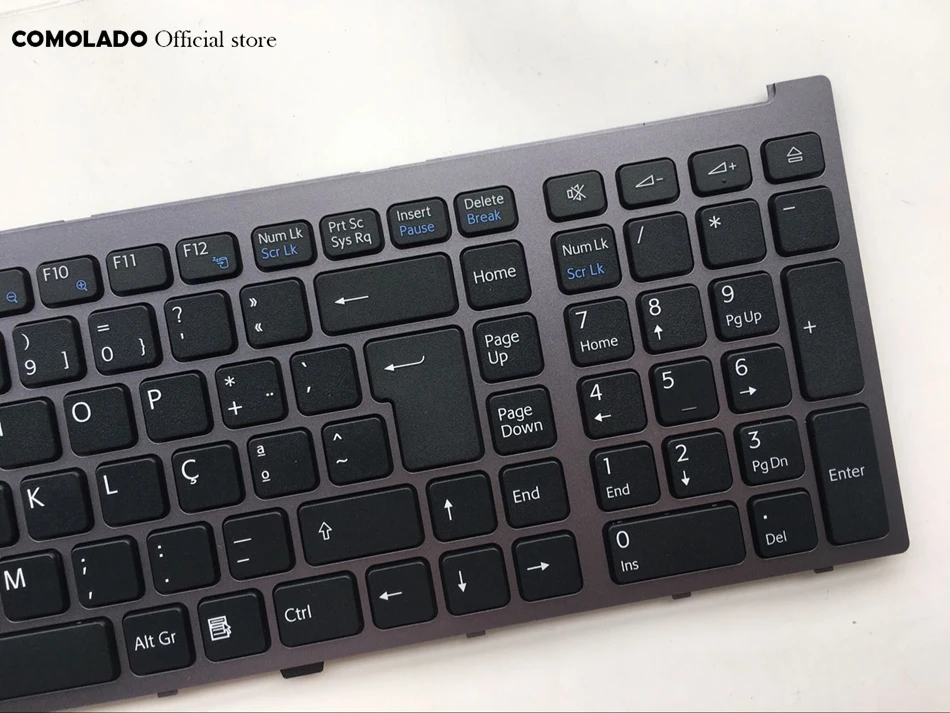 PO Portugal Keyboard for Sony VAIO VGN-AW VGNAW Series Black With Frame Laptop Keyboard PO Layout (2)