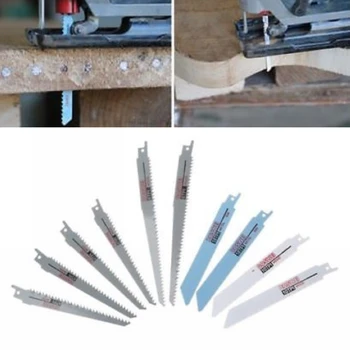 

10Pcs Metal/Woodcutting Reciprocating Saw Blades 6-8" Bi-Metal Hand Tool Set New
