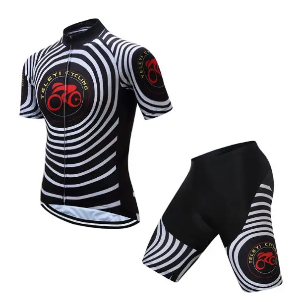 Летний мужской комплект из Джерси для велосипеда Pro, черный нагрудник, шорты с рукавом, одежда для велоспорта, Мужская одежда для горного велосипеда, облегающий костюм, комплект одежды - Цвет: color 3