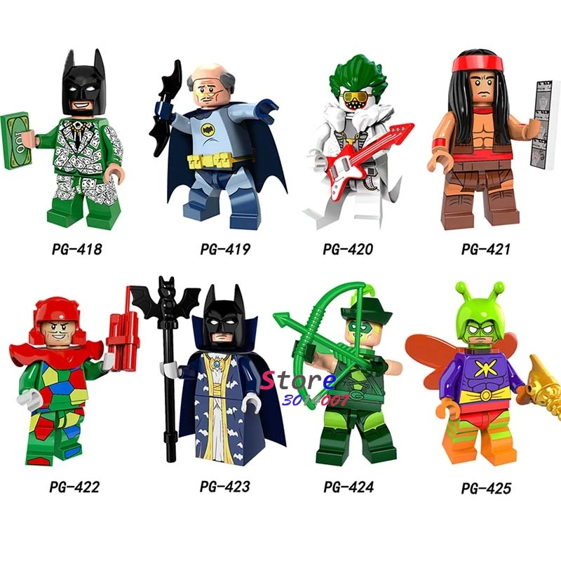 

Single Master Batman Figure Crazy Quilt Master Batman Cacique Killer Moth Arrow Alfred marvel building block toys for children