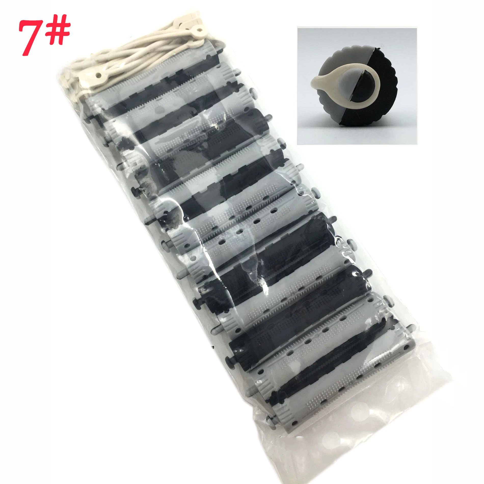 36pcs Salon Rubber Band Hair Rollers Set Cold Perm Rods Curler Bars Hair Clip Curling Fluffy Wavy Maker Styling DIY U1122