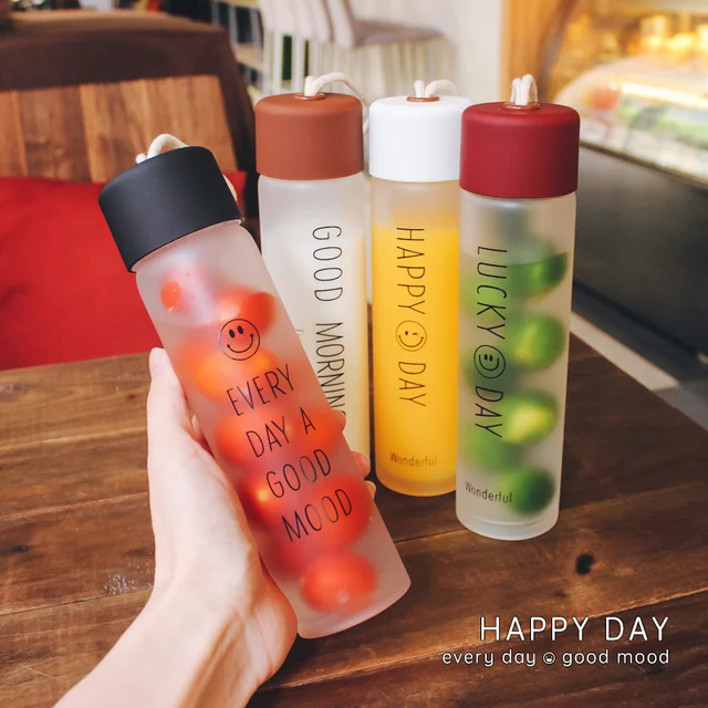 High Quality Portable Travel Matte High Borosilicate Glass Outdoor Transparent Bottle For Drinking Water Fruit Juice High Quality Portable Travel Matte High Borosilicate Glass Outdoor Transparent Bottle For Drinking Water Fruit Juice