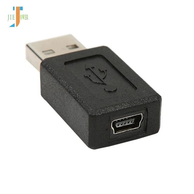 

100pcs/lot Black USB 2.0 A Type Male To Mini USB 5pin Female Extension Adapter Adaptor Black for Desktop Computer