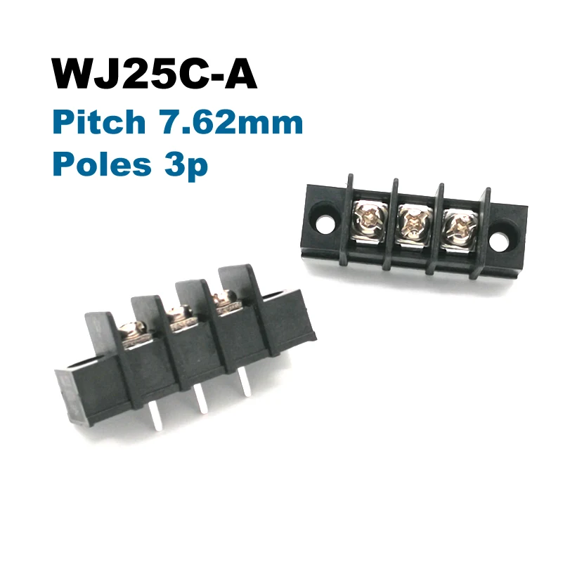 5 шт. шаг 7 62 мм барьер PCB клеммный блок прямой 2/3/4/5/6/8Pin morsettiera разъемы с винтовыми