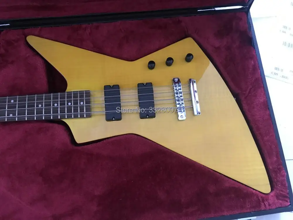 

12 strings catanna bass guitar;4+8 strings model;flame maple top;free shipping