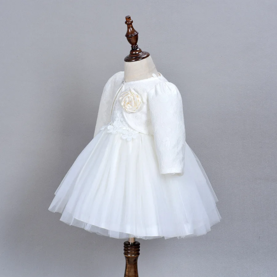 Г., нарядное элегантное платье для малышей, для От 1 до 2 лет, для дня рождения, Белые и розовые вечерние платья с цветами, Vestido, одежда для малышей, ABF164717