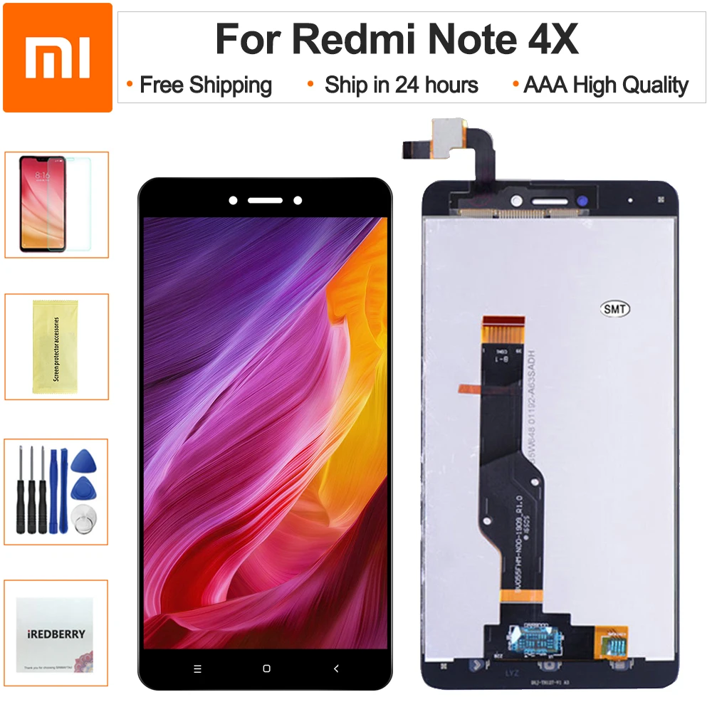 

For Xiaomi Redmi Note 4X LCD Display with Frame Screen Touch Panel For Redmi Note4X LCD Display Assembly Spare Repair Parts