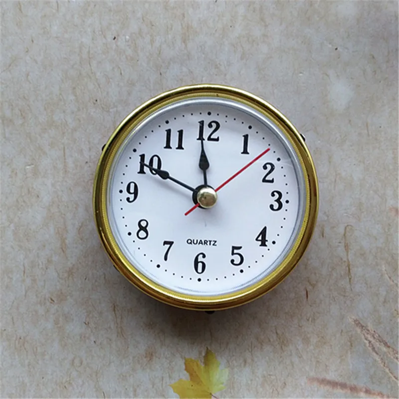 

HOT 5PCS 65mm Gold Color Insert Clock Tools Arbic Number Built - in clock Quartz Clock Insert