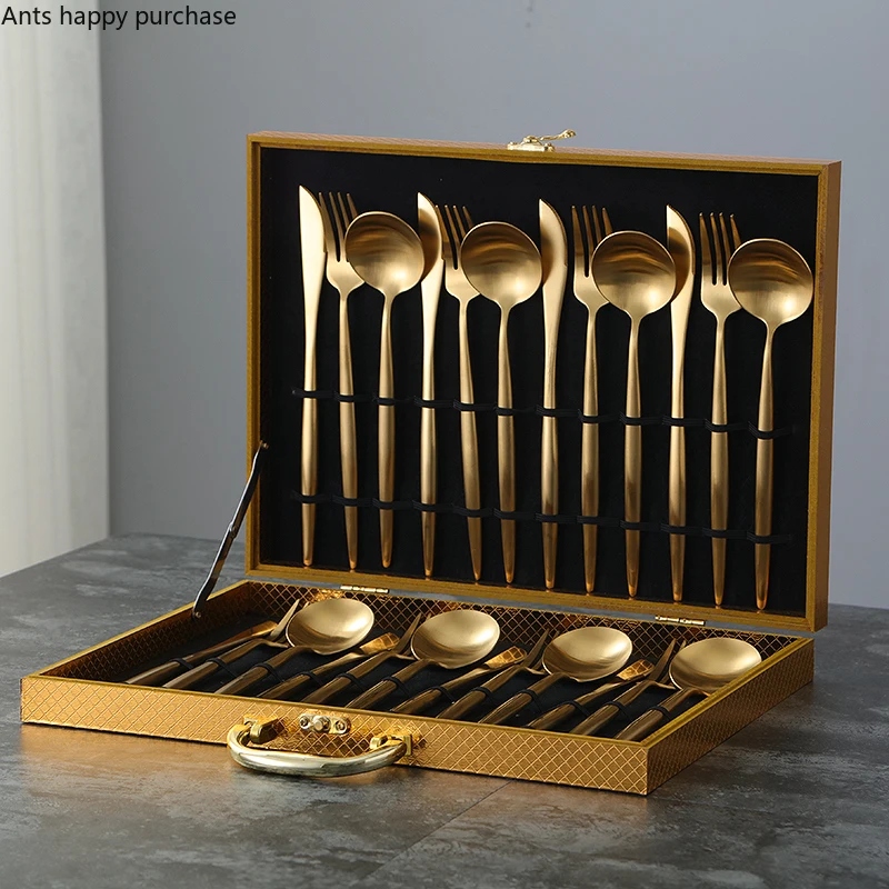 

Stainless Steel Dishes Set Portable Tableware Metal Cutlery Sets Cutlery for Travel Environment Suit with Gift Wrapping Fabric