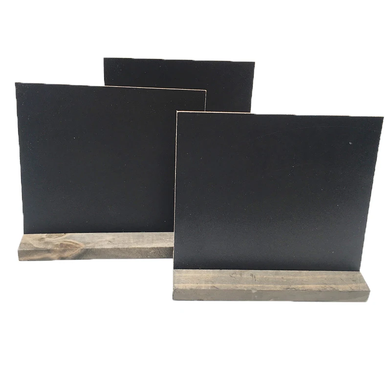 

1pc Wooden Blackboard Mini Chalkboards with Support Easels for Message Board Signs Weddings Writing Blackboard Party Decoration