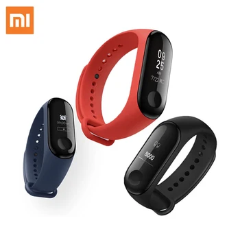 

Xiaomi Mi Band 3 Smart Wristband,Big Touch Screen OLED Fitness Bracelet MiBand 3 Message Heart Rate Smartband Global Version
