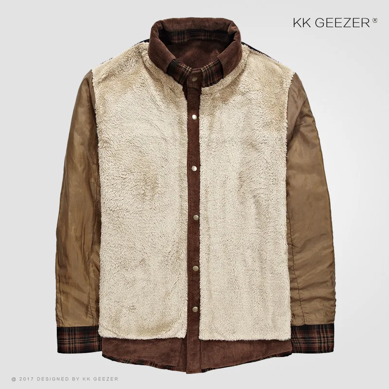 Flannel Shirt Men Military Plaid Winter Warm Fleece Thick Coat 100% Cotton High Quality Pocket Shir
