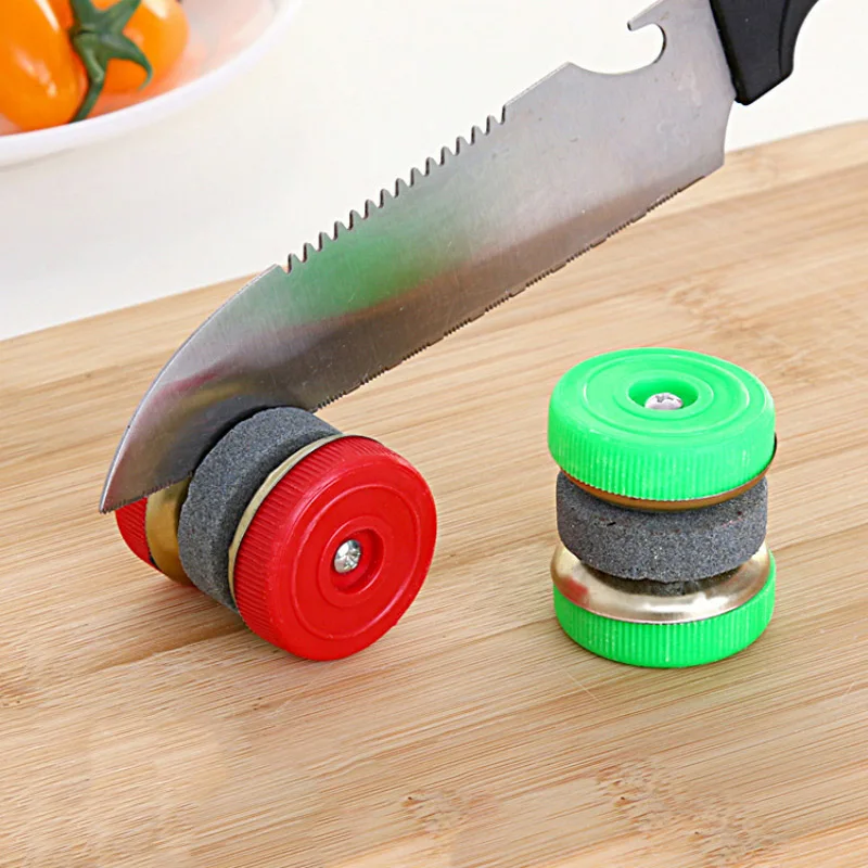 Portable Sharpener Stones Grinding Circle Kitchen Stone Abrader Two