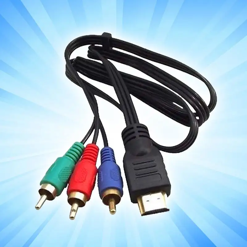 HDMI к 3RCA 3-RCA Видео Компонент преобразования HDMI мужчин и RCA Мужской кабель концентратор абсолютно