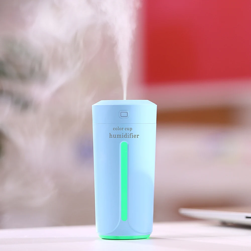

Portable Timing Mini Air Humidifier Moisturizing USB Air Mist Humidifier with 7 Changing Night Light LED for Office Bedroom Car