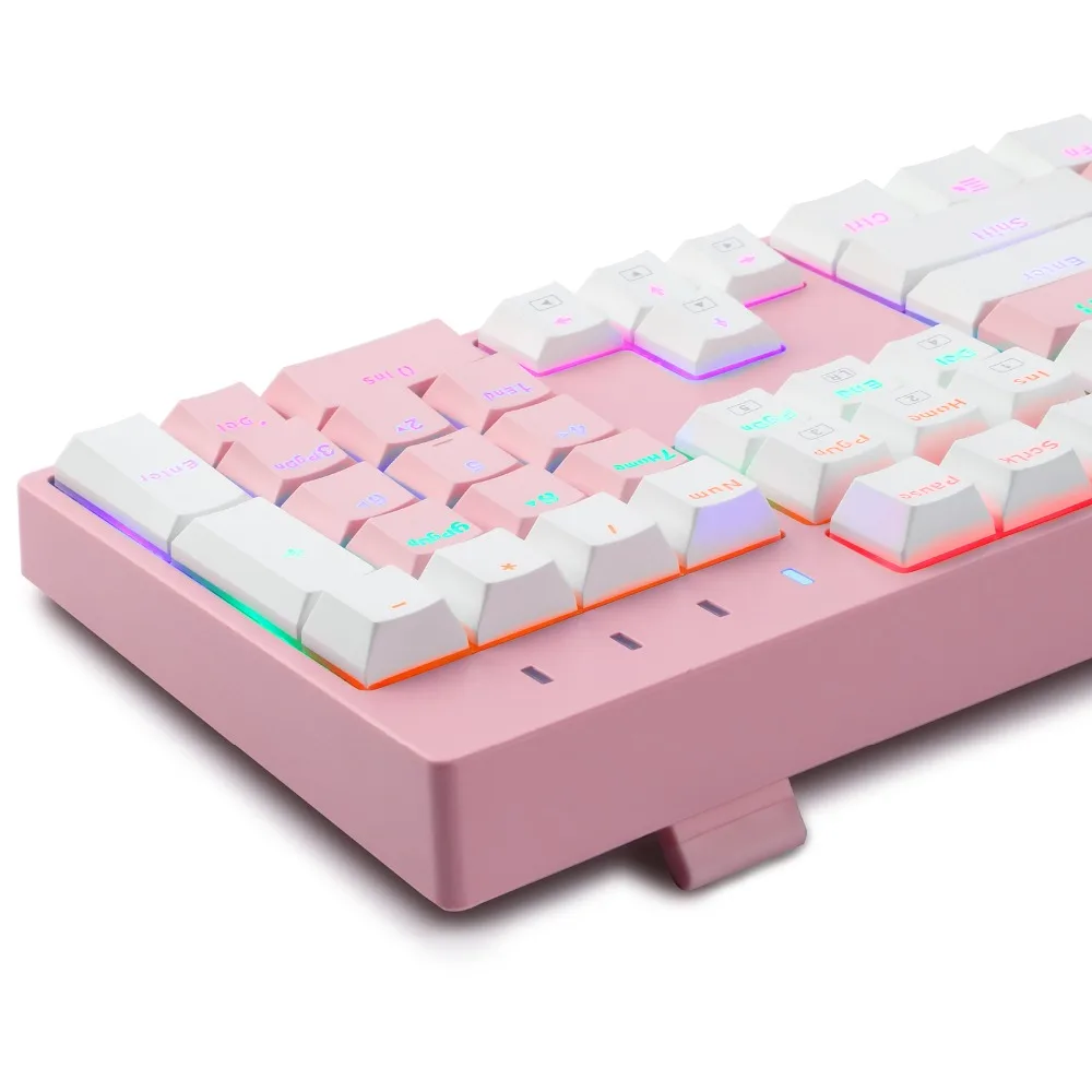 PBT Mechanical Gaming keyboard using cherry mx Pbt doubleshot keycaps 9 Colour LED Backlit 104 Keys Blue switch X8100