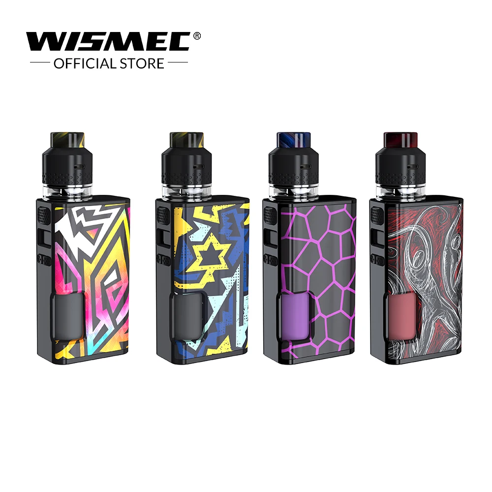 Wismec Luxotic Surface Kit with 2ml KESTREL Tank 6.5ml Bottle 80W Luxotic Surface Box MOD Electronic CIgarette Vape kit