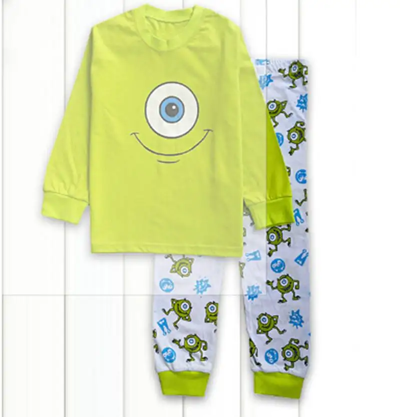 Дизайн, Детская Пижама с футболкой из хлопка, штаны комплект детской одежды из 2 предметов, теплый Пижамный костюм с рисунком для маленьких мальчиков и девочек - Цвет: color at picture