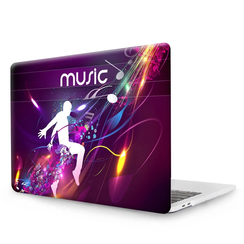 MTT динамический Музыкальный Чехол для Apple Macbook Air 11,6 12 13,3 дюймов чехлы для ноутбуков для нового Mac book bag shell Pro 13 15 чехол сенсорная панель - Цвет: MTT006