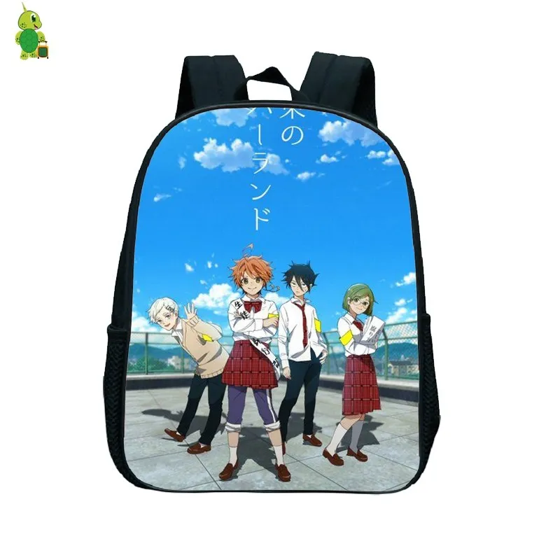 Аниме обещанный Neverland маленький рюкзак, детские школьные сумки для девочек и мальчиков, рюкзак для малышей, рюкзак для детского сада - Цвет: 2