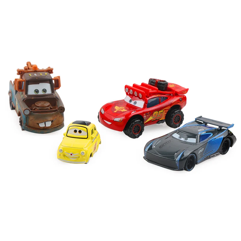 Disney Pixar Cars 2 3 молния маккуин матер джексон шторм рамирес 1:55 литой металлический