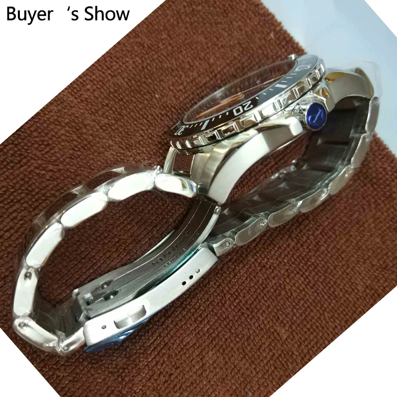 Parnis 44MM Automatic Diver Mechanical Watch Waterproof 200m Stainless Steel With Sapphire Glass Box Gift mechanical watch,diver watch