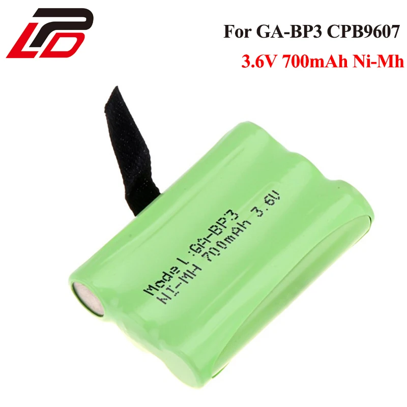 3.6V 700mAh NiMH Cordless Phone Rechargeable Battery GA BP3 CPB9607