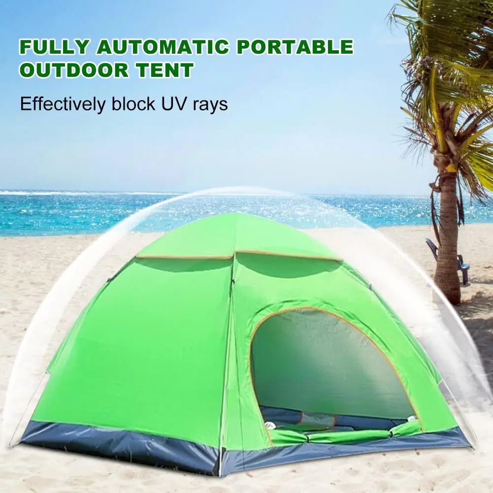 

Fully Automatic Portable Outdoor Tent Durable Waterproof Sun Protection Camping Tent With Gauze Mosquito Net 2019 New
