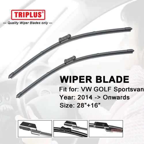 Wiper Blade for VW GOLF SPORTSVAN (2014 Onwards) 1set 28"+16"wiper