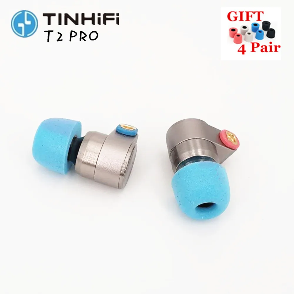 TIN T2 Pro Audio earphones Hifi Metal Earphones in ear Double Dynamic