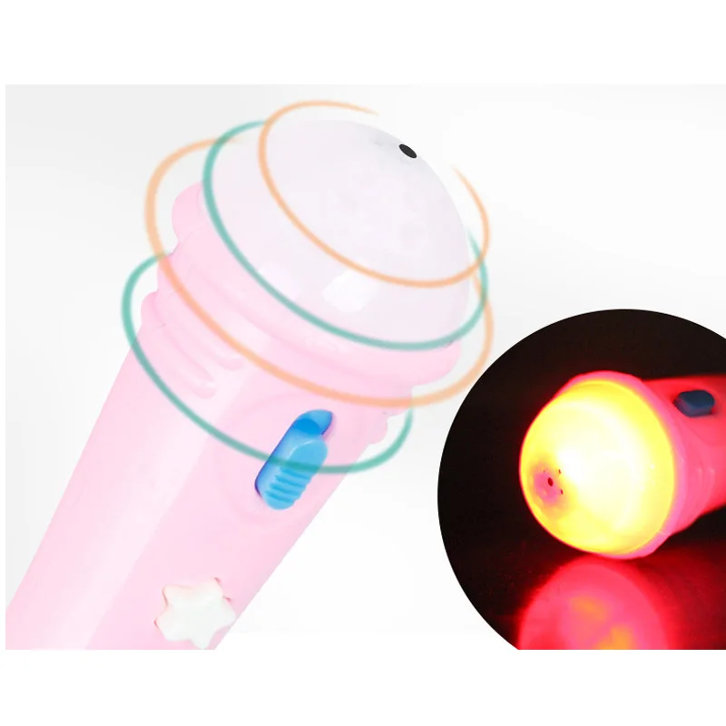  LED Microphone Mic Karaoke Singing Toys Plastic Model for Girl Boy Children Electric Bear Music Light Fun Toy Kid Birthday Gift