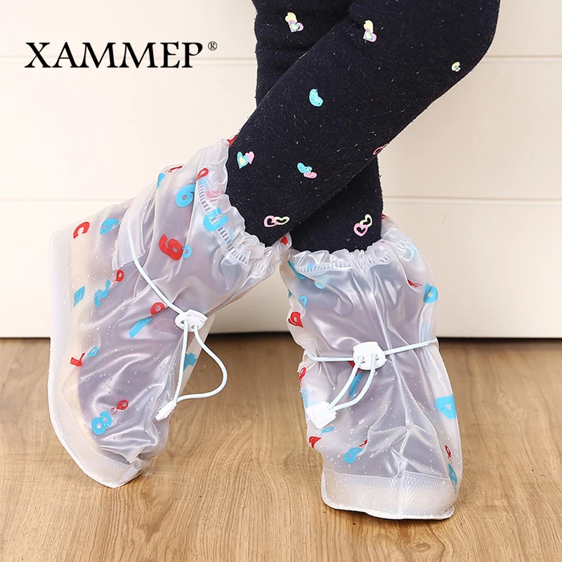 Водонепроницаемые чехлы для обуви Xammep многоразовые детские кроссовки плоская