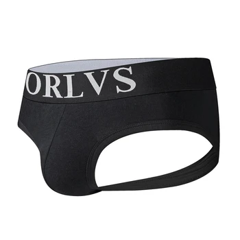 

ORLVS Brand Sexy Men Underwear Jock Straps Briefs Bikini Men Jockstraps cueca Gay Penis Pouch Thong G Strings Modal Breathable
